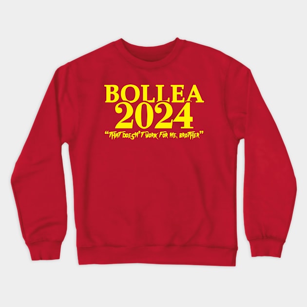 Bollea 2024 Yellow Crewneck Sweatshirt by Gimmickbydesign